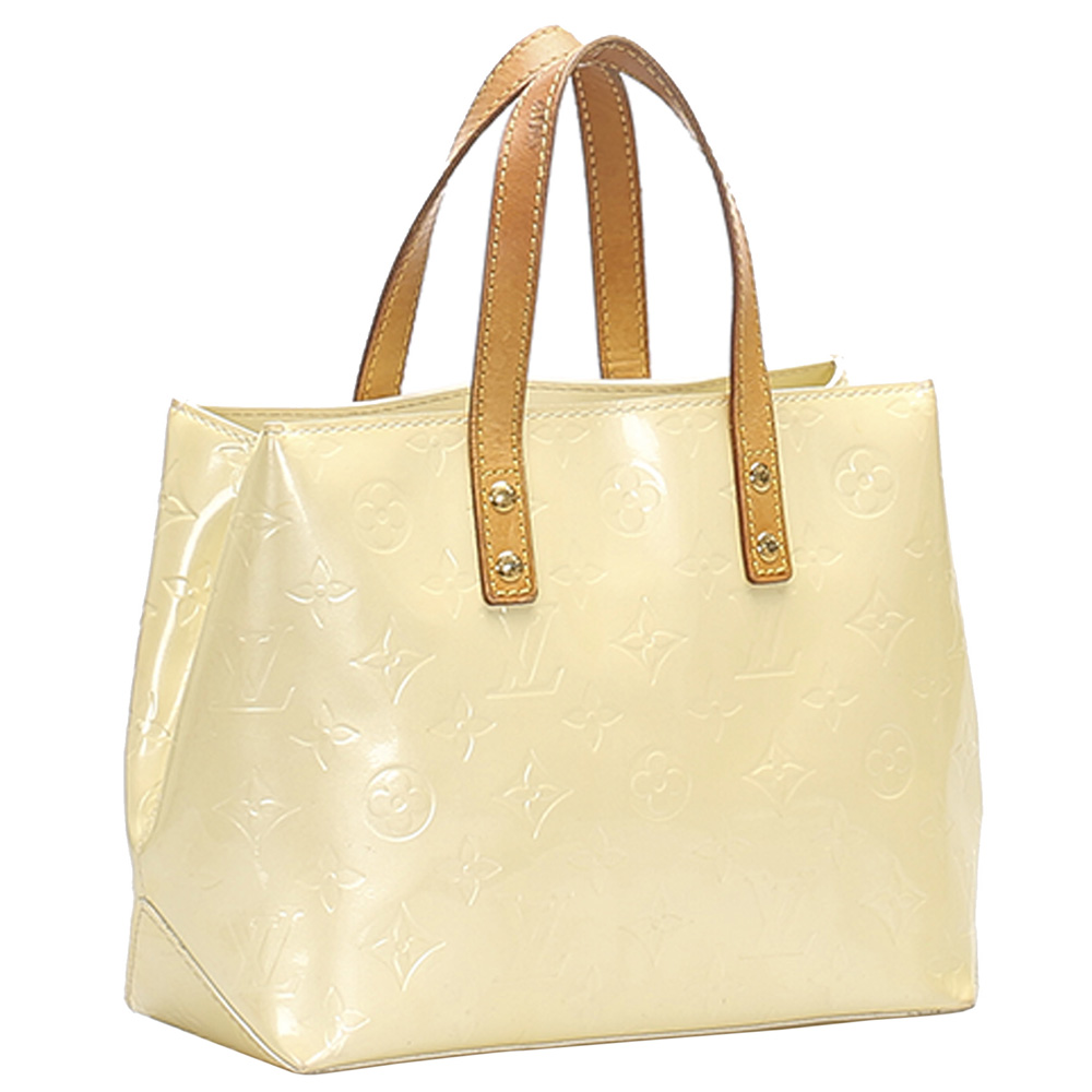 

Louis Vuitton Cream Monogram Vernis Reade PM bag