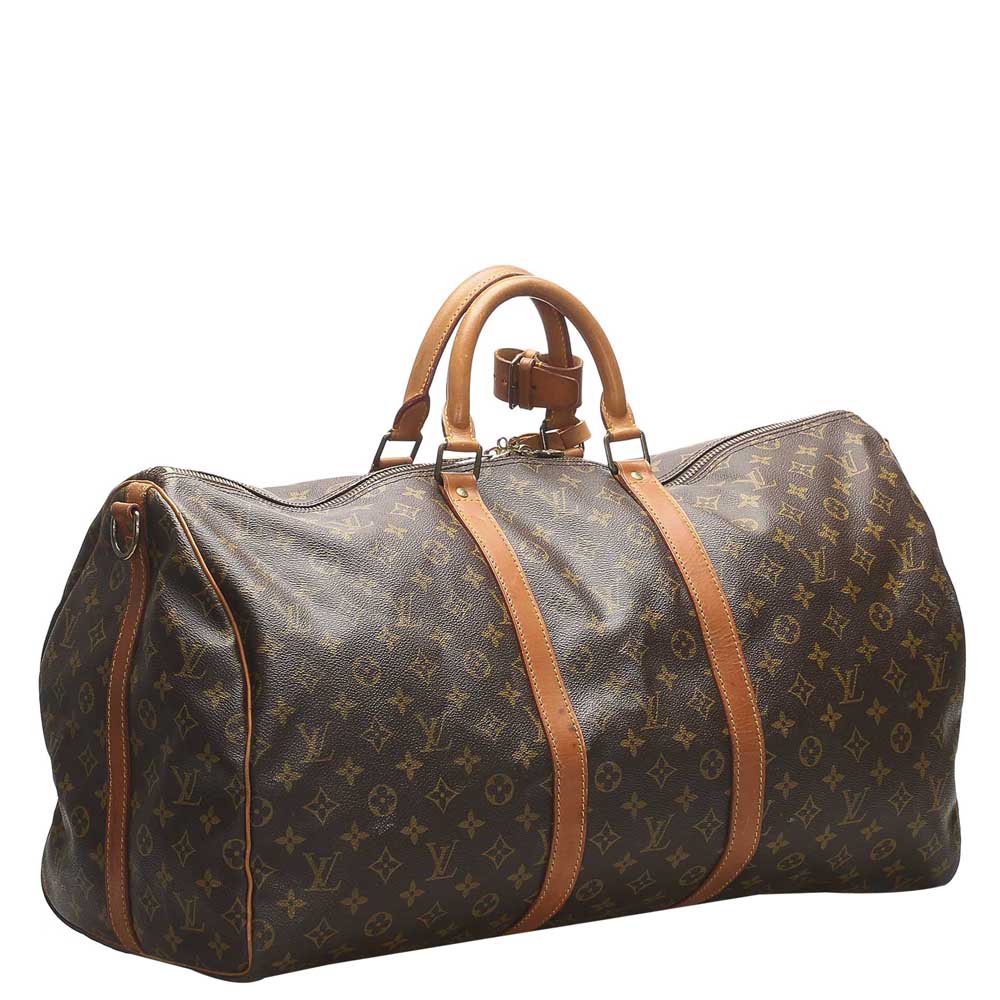 

Louis Vuitton Brown Monogram Canvas Keepall Bandouliere 55 bag
