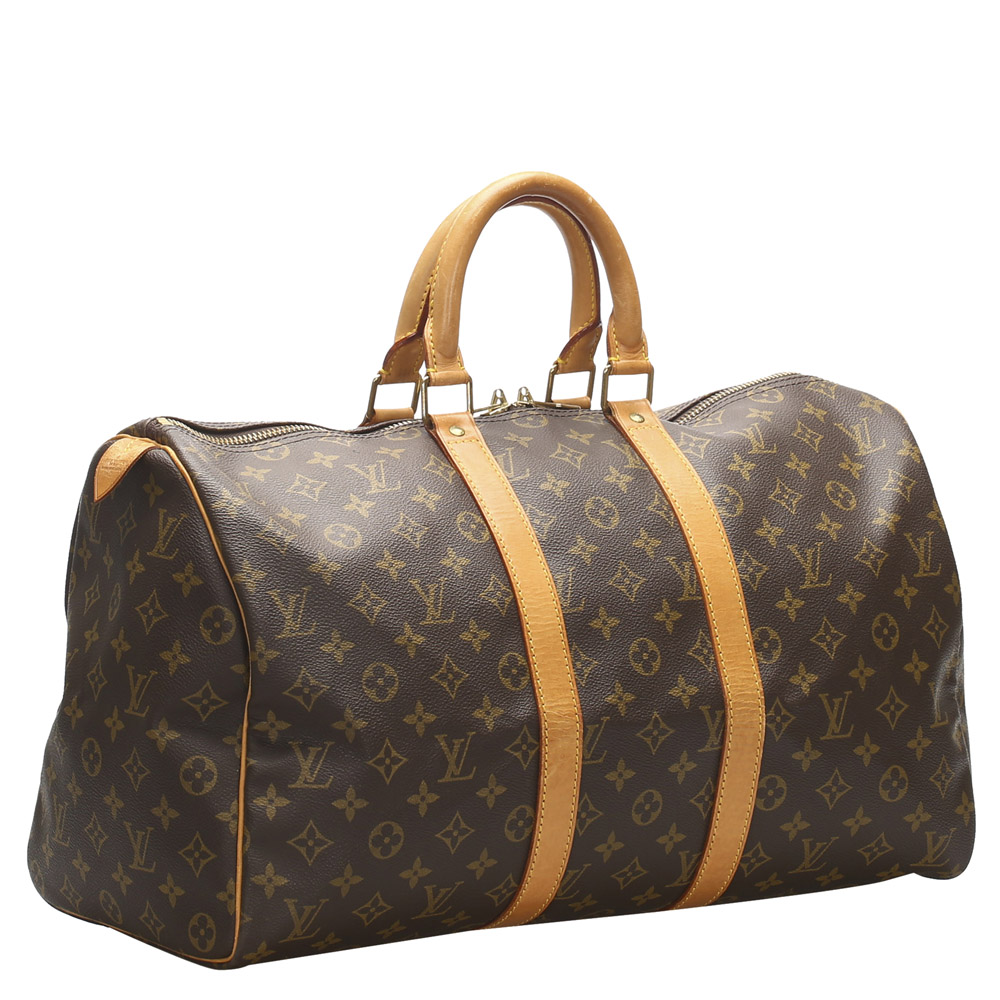

Louis Vuitton Brown Monogram Canvas Keepall 45 bag