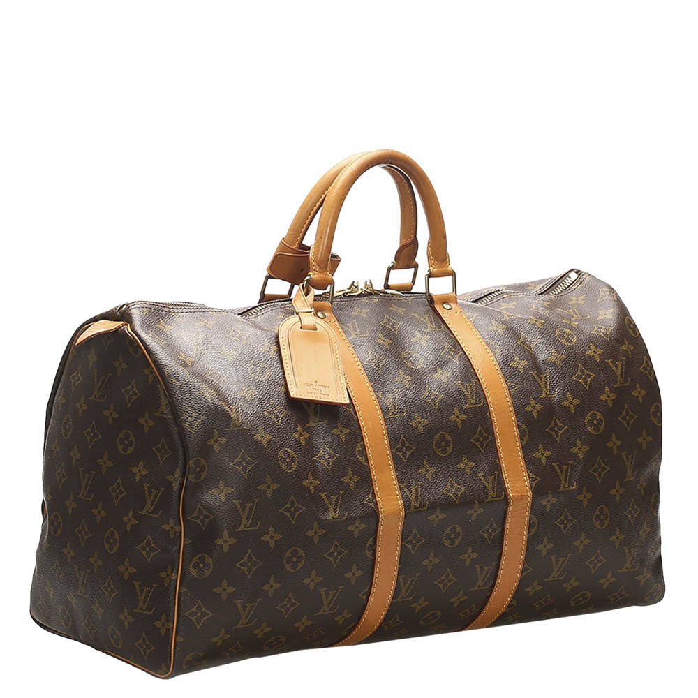 

Louis Vuitton Monogram Canvas Keepall 50 Bag, Brown