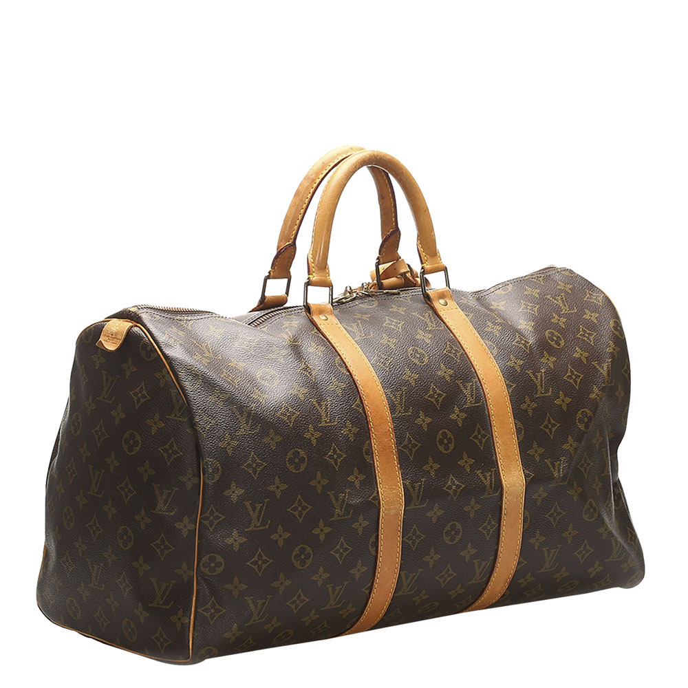 

Louis Vuitton Monogram Canvas Keepall 45 Bag, Brown