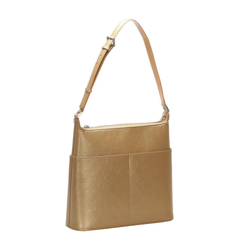 

Louis Vuitton Beige Monogram Mat Leather Sutter Bag