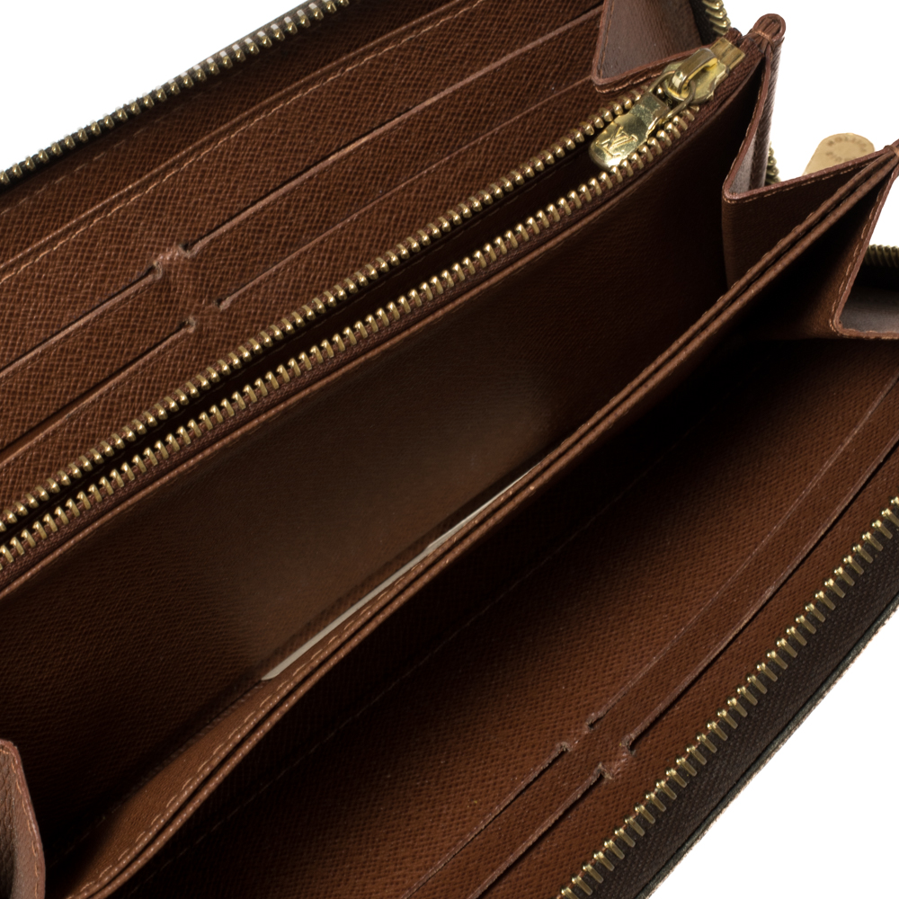 

Louis Vuitton Monogram Canvas Zippy Wallet, Brown