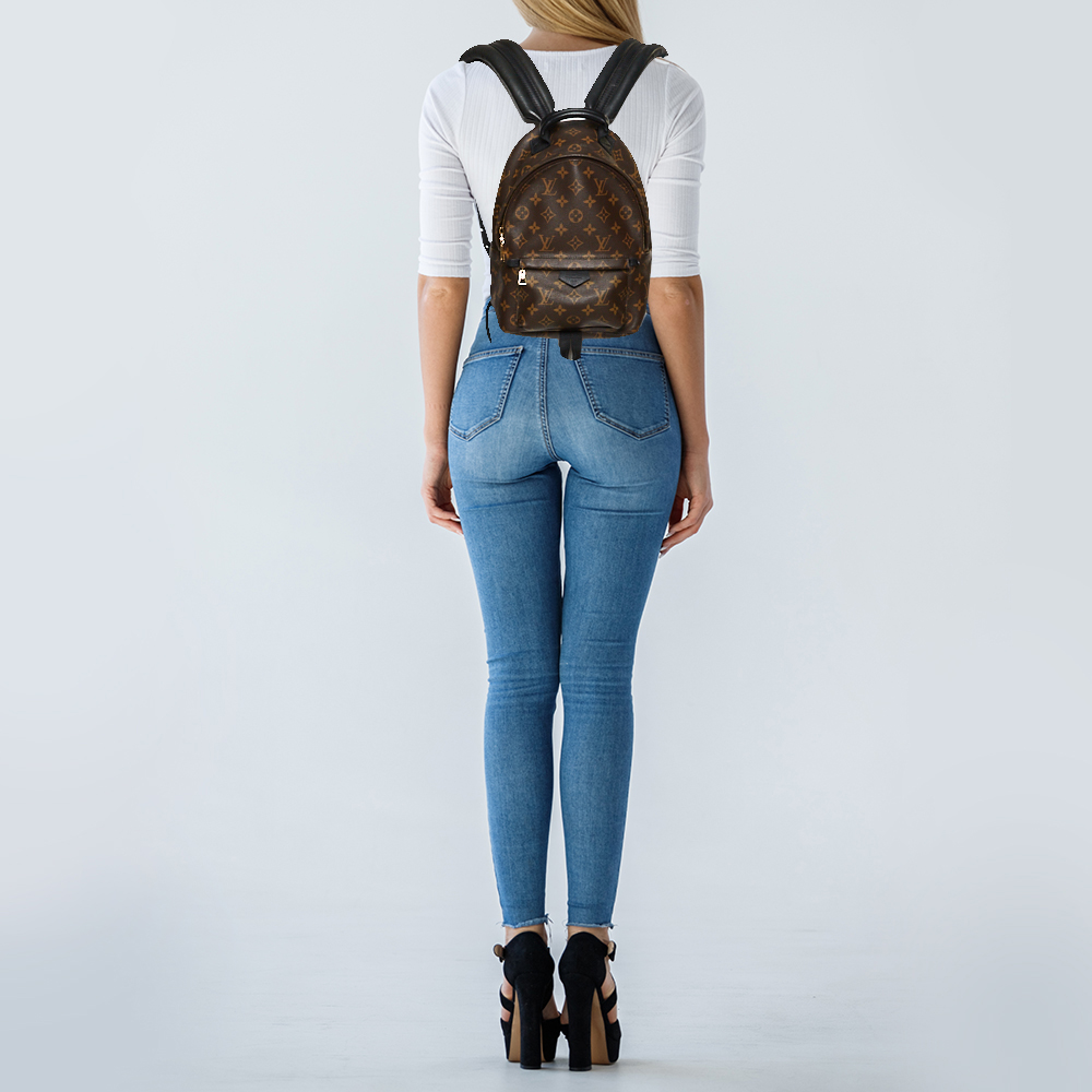 

Louis Vuitton Monogram Canvas Palm Springs PM Backpack, Brown