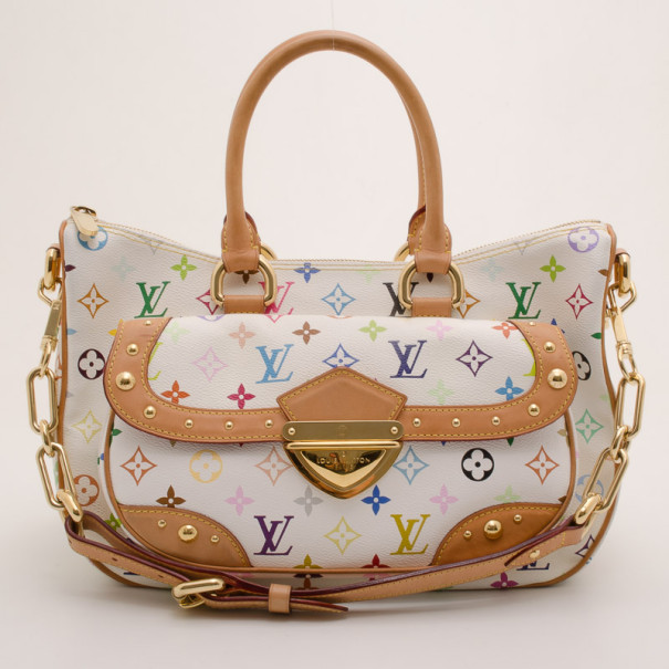 Louis Vuitton White Multicolor Monogram Rita Bag
