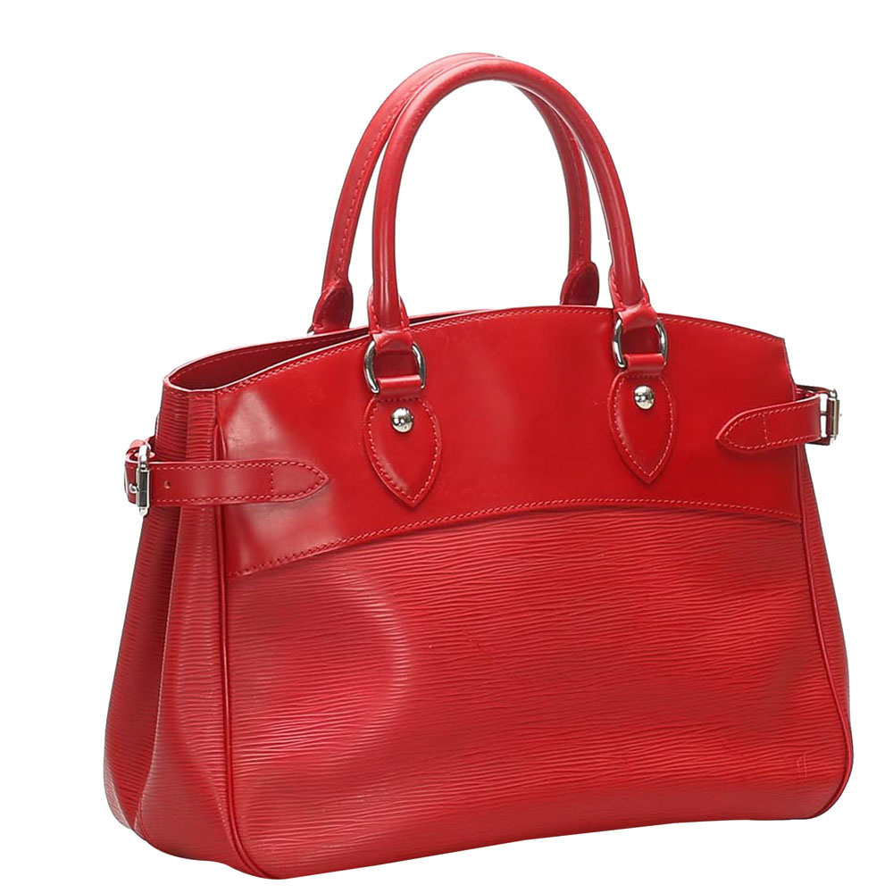 

Louis Vuitton Red Epi Leather Passy PM Bag