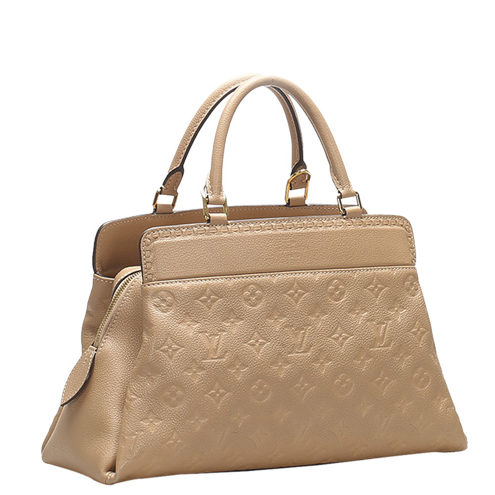 

Louis Vuitton Beige Monogram Empreinte Canvas Vosges MM Bag