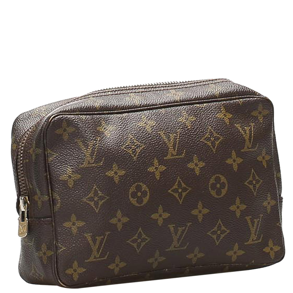 

Louis Vuitton Brown Monogram Canvas Trousse Toilette 23 Clutch