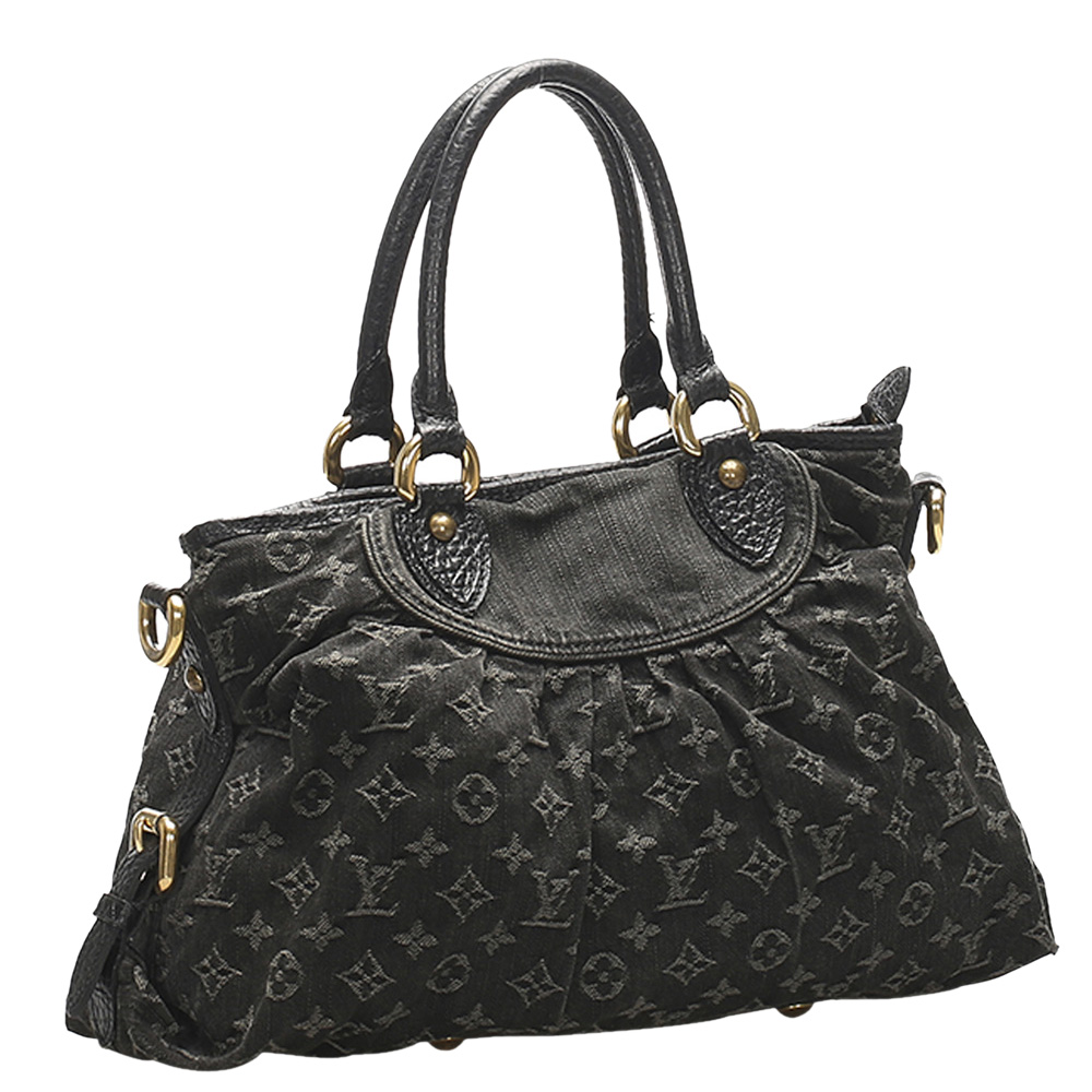 

Louis Vuitton Black Monogram Denim Neo Cabby MM bag