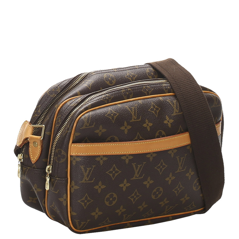 

Louis Vuitton Brown Monogram Canvas Reporter PM Bag