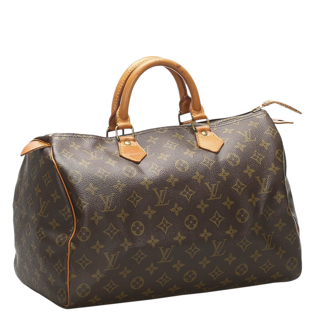 

Louis Vuitton Brown Monogram Canvas Speedy 35 bag