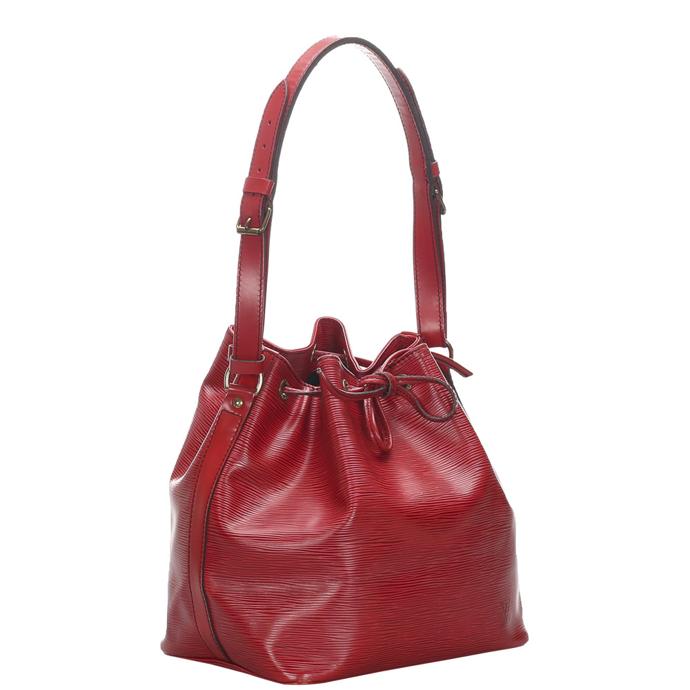 

Louis Vuitton Red Epi Leather Petit Noe Bag