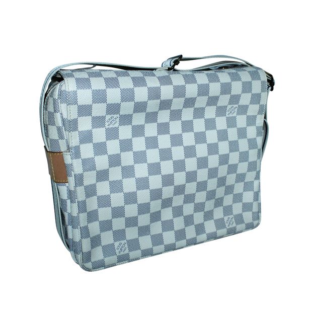 

Louis Vuitton White/Grey Damier Azur Canvas Naviglio Bag