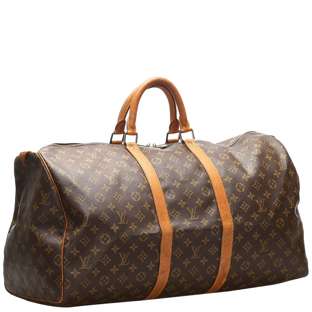 

Louis Vuitton Brown Monogram Canvas Keepall 55 Bag
