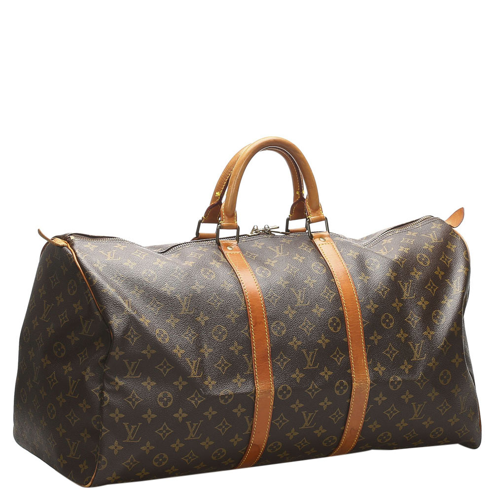 

Louis Vuitton Brown Monogram Canvas Keepall 55 Bag