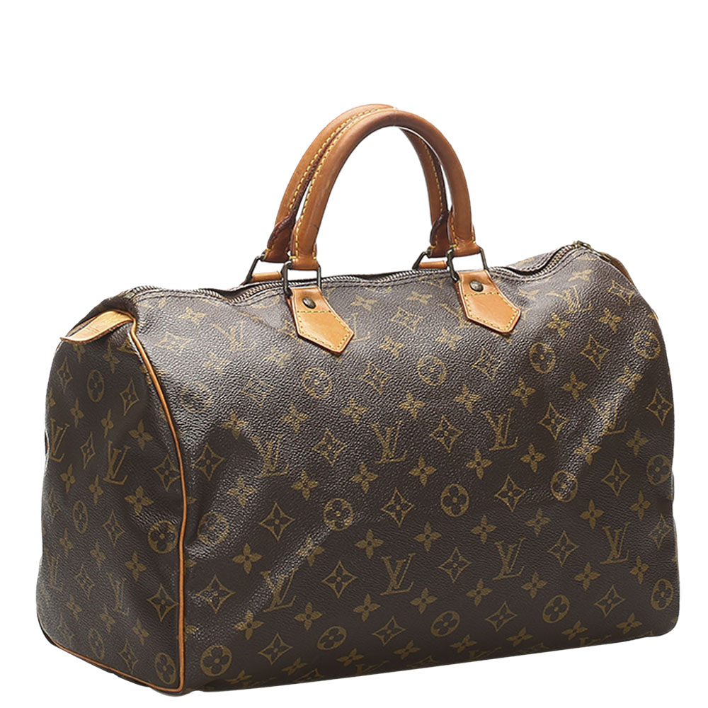 

Louis Vuitton Brown Monogram Canvas Speedy 35 Bag