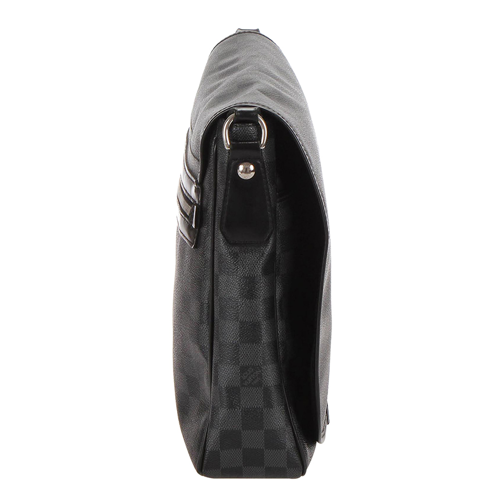 

Louis Vuitton Black Damier Graphite Canvas District MM bag