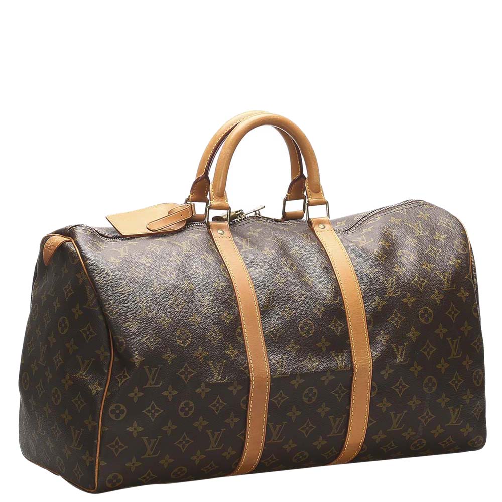 

Louis Vuitton Brown Monogram Canvas Keepall 50 Bag