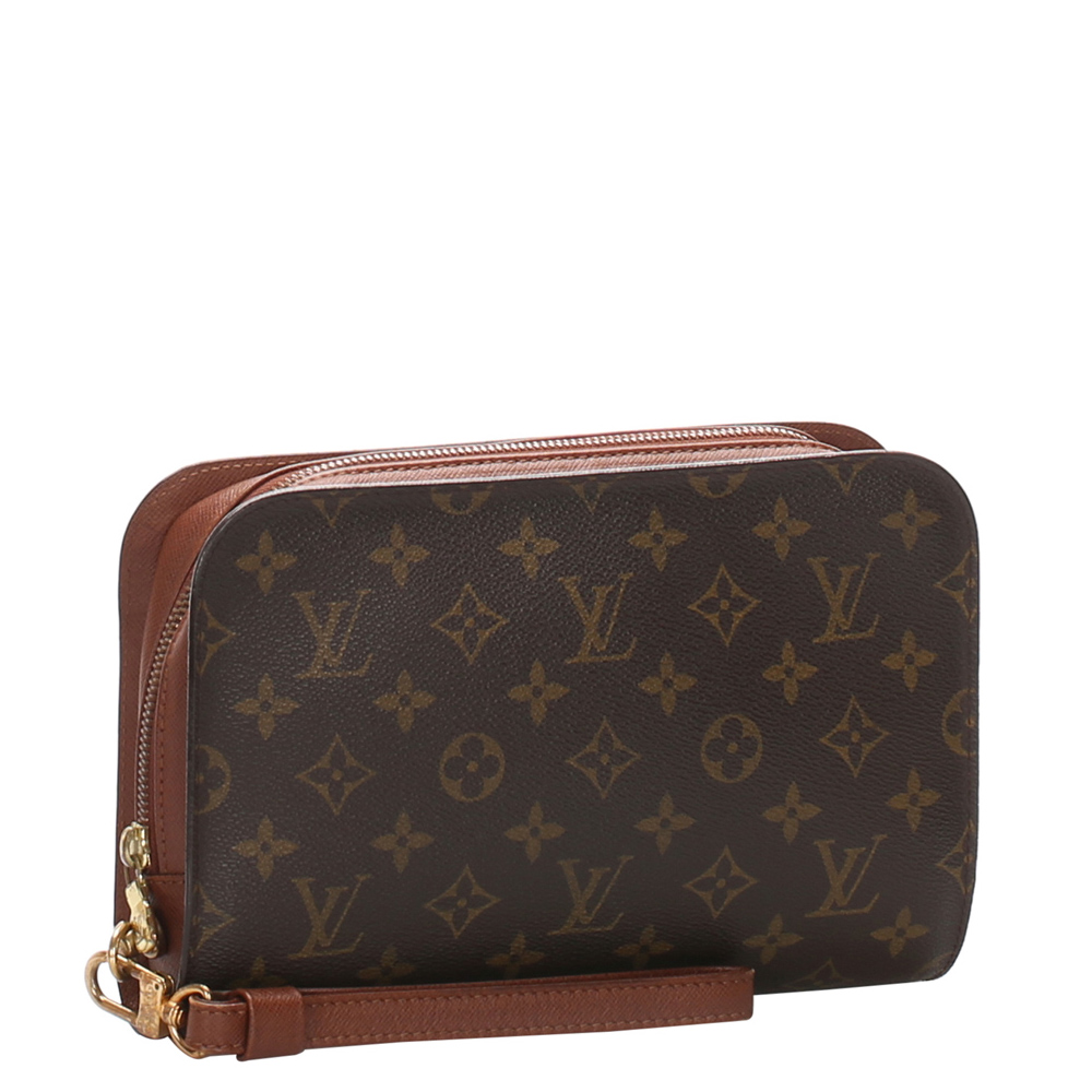 

Louis Vuitton Brown Monogram Canvas Pochette Orsay Bag
