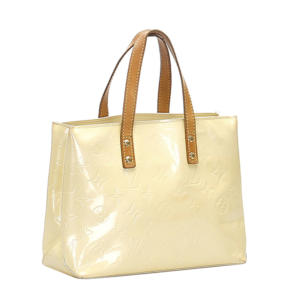

Louis Vuitton Cream Monogram Vernis Reade PM Bag