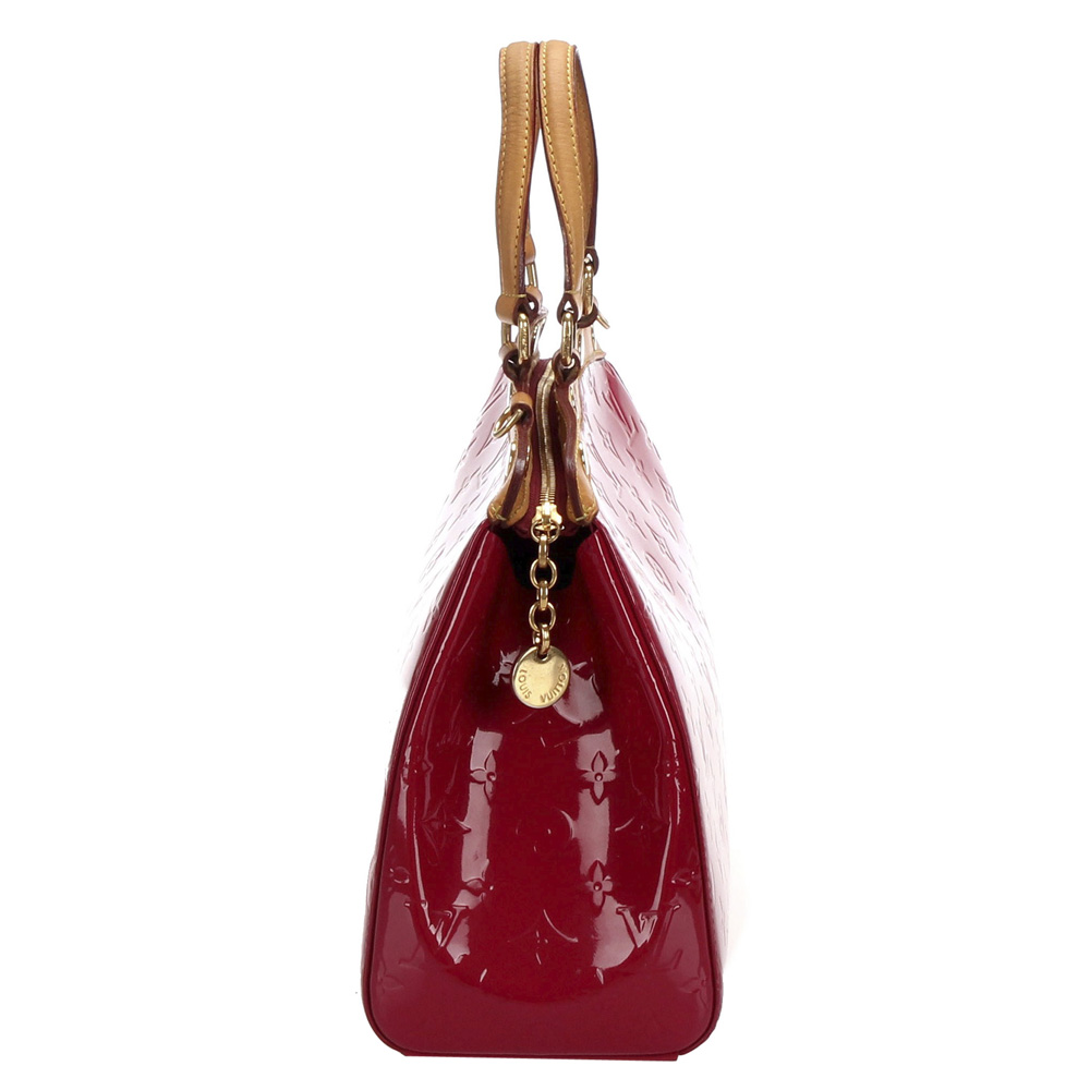 

Louis Vuitton Red Monogram Vernis Brea MM Bag, Beige