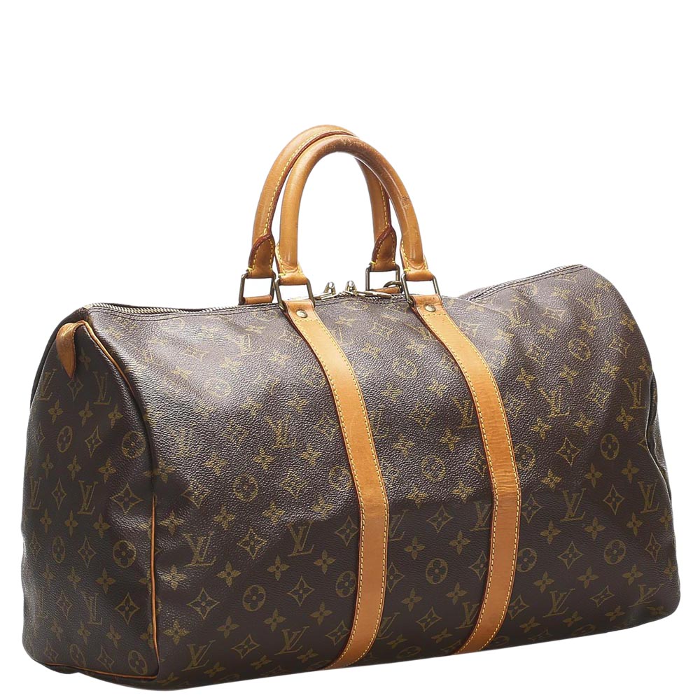 

Louis Vuitton Brown Monogram Canvas Keepall 45 Bag