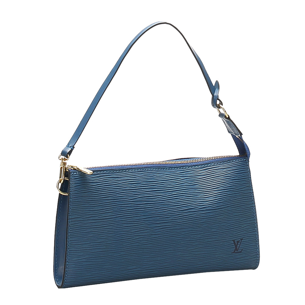 

Louis Vuitton Blue Epi Leather Pochette Accessoires Bag