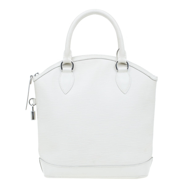 Pre Owned Louis Vuitton Ivory Epi Leather Lockit Tote