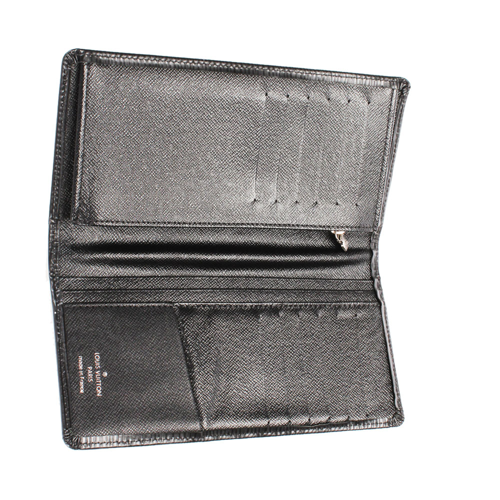 

Louis Vuitton Black Epi Leather Brazza Wallet