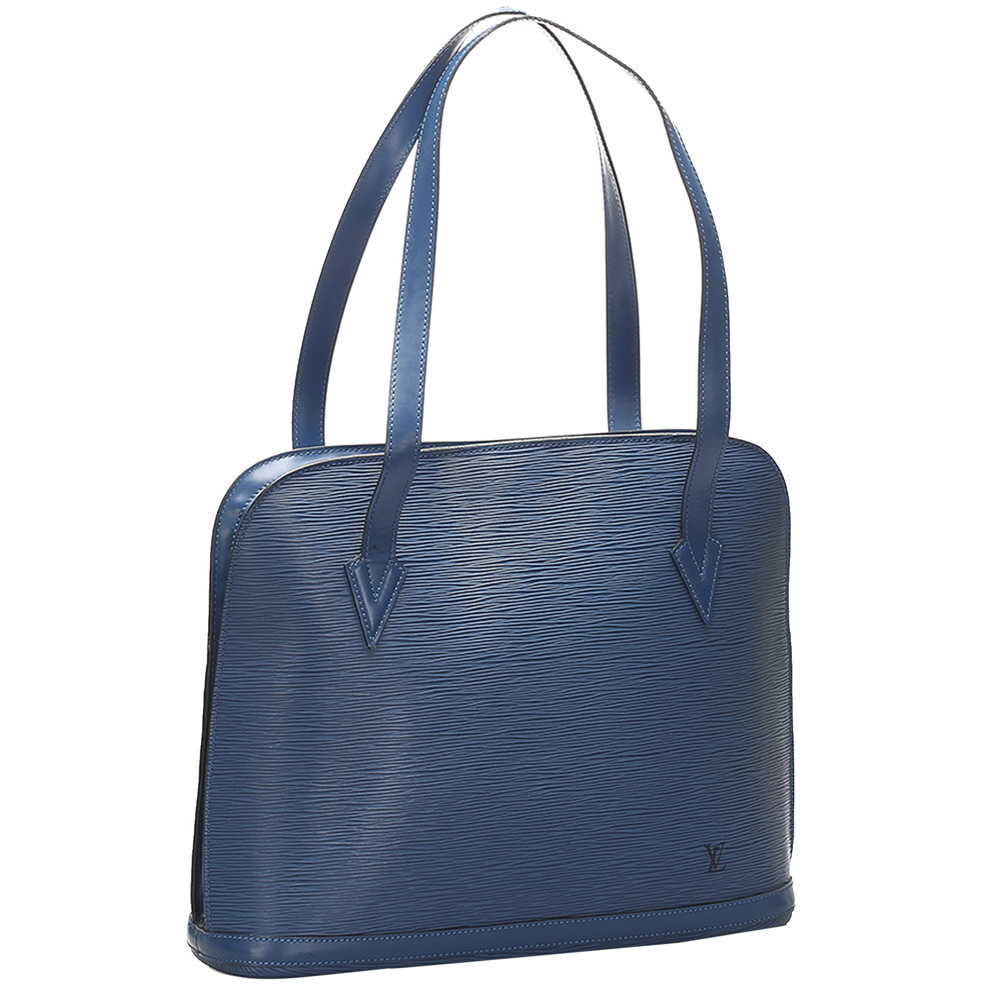 

Louis Vuitton Blue Epi Leather Lussac Bag