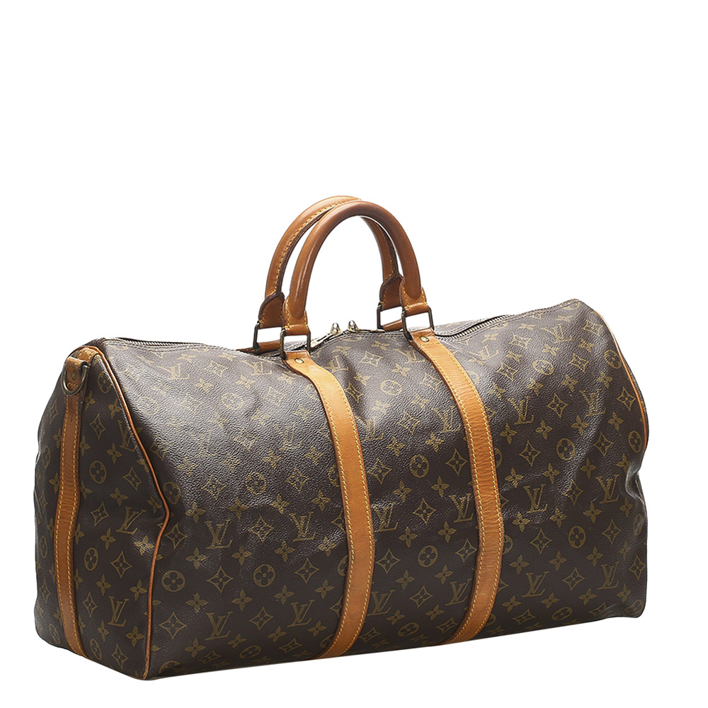 

Louis Vuitton Brown Monogram Canvas Keepall 50 Bag