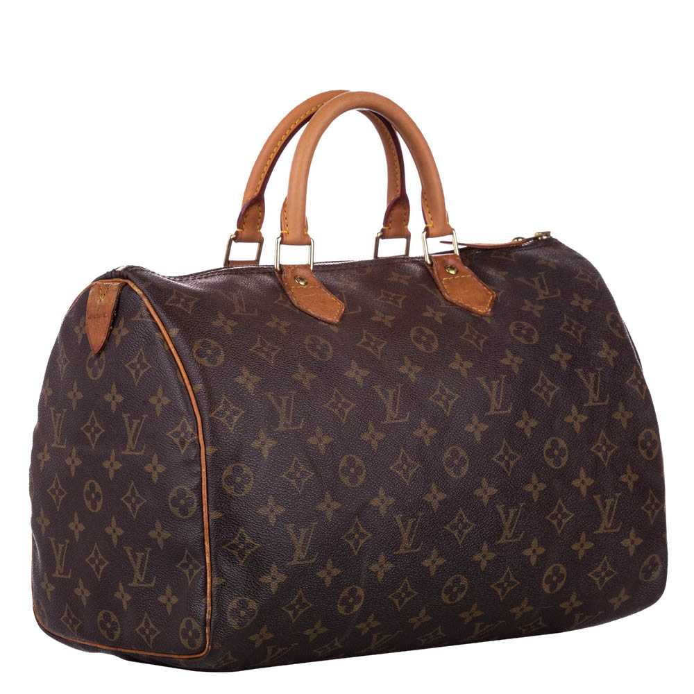 

Louis Vuitton Brown Monogram Canvas Speedy 35 Bag