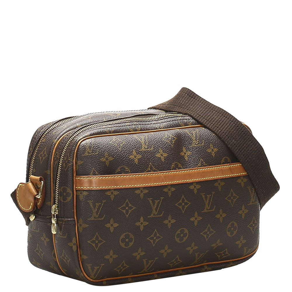 

Louis Vuitton Brown Monogram Canvas Reporter PM Bag