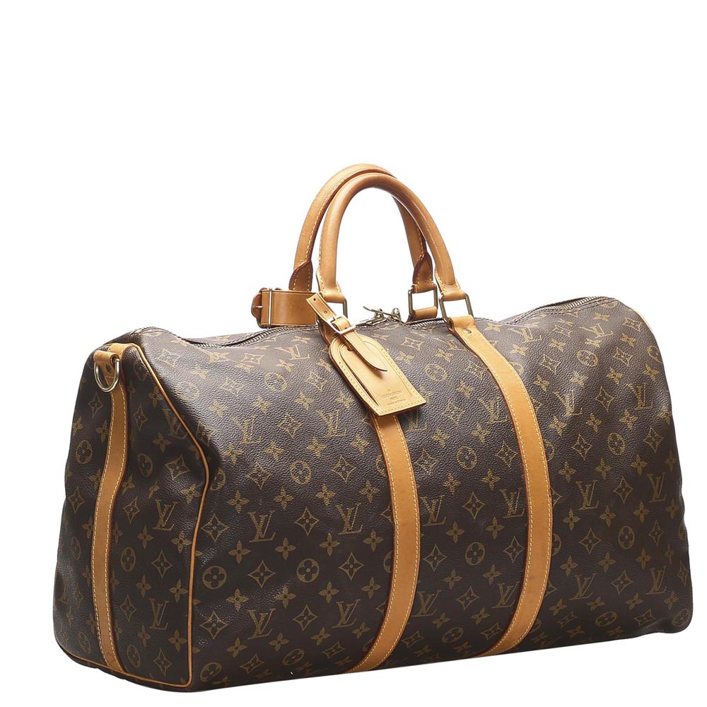 

Louis Vuitton Brown Monogram Canvas Keepall Bandouliere 50 Bag