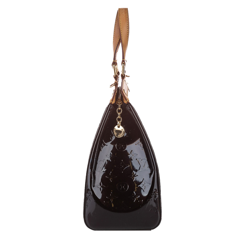 

Louis Vuitton Burgundy Monogram Vernis Brea GM Bag, Brown
