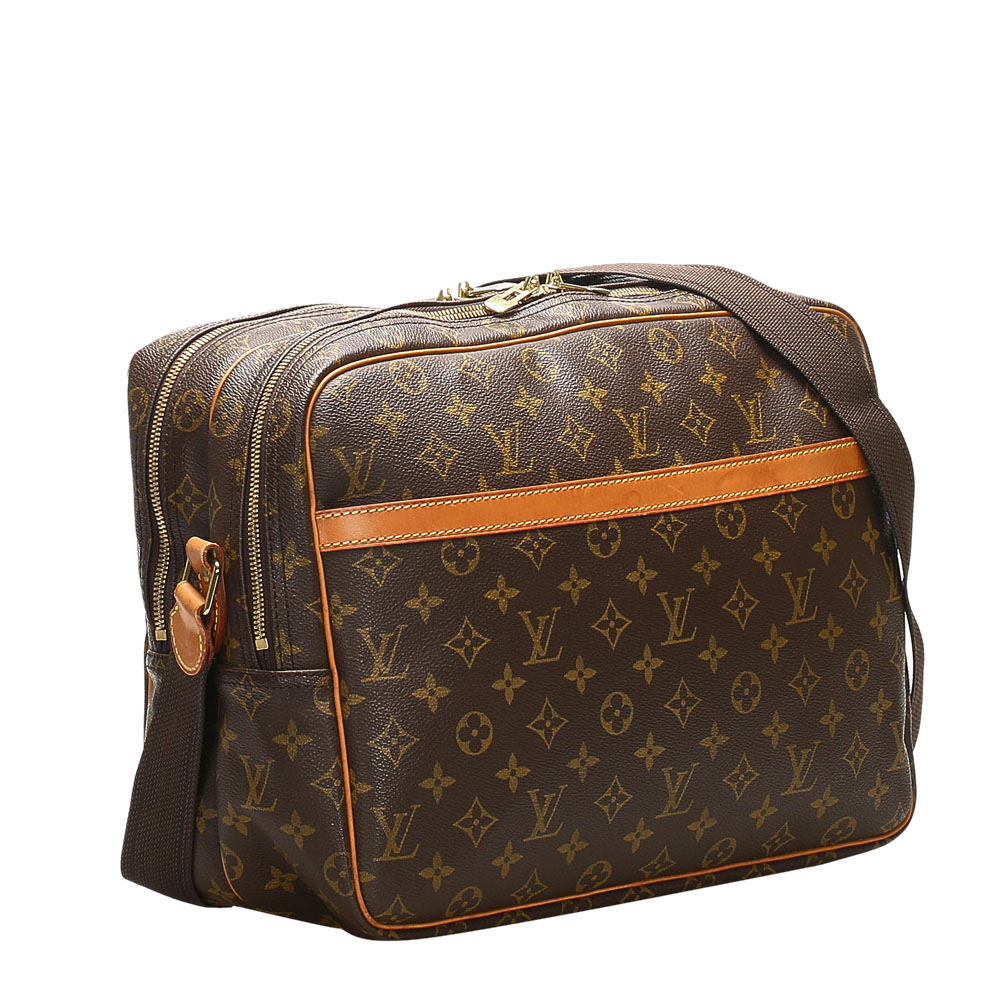 

Louis Vuitton Brown Monogram Canvas Reporter PM Bag