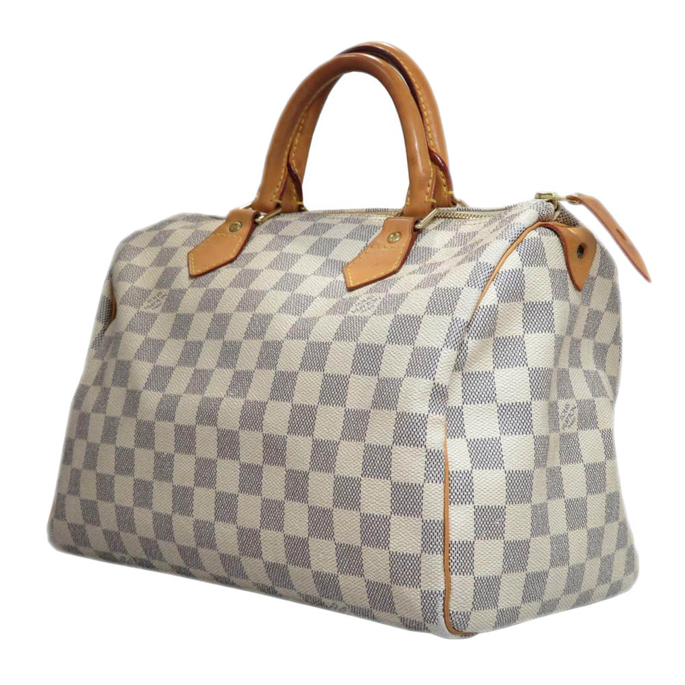 

Louis Vuitton White/Grey Damier Azur Canvas Speedy 30 Bag