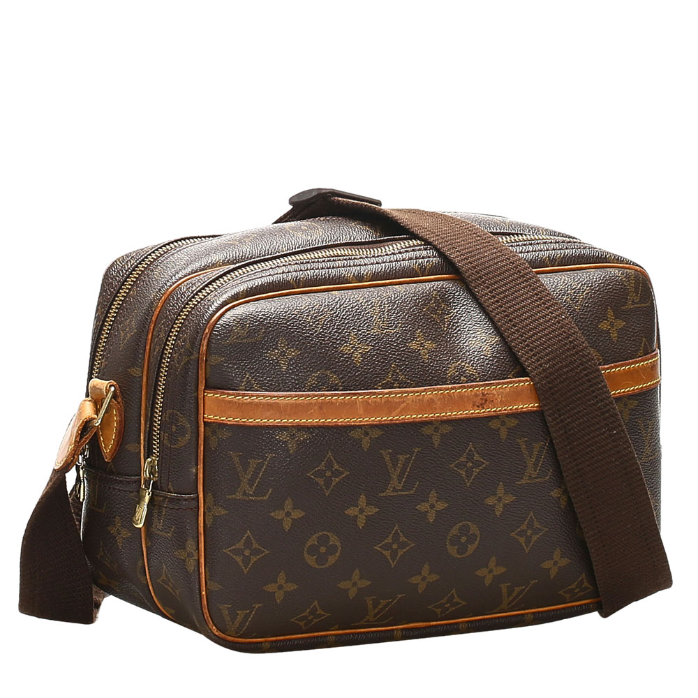 

Louis Vuitton Brown Monogram Canvas Reporter PM Bag