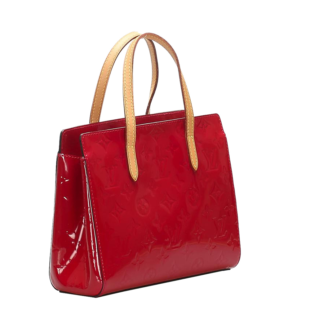 

Louis Vuitton Red Monogram Vernis Catalina BB Bag