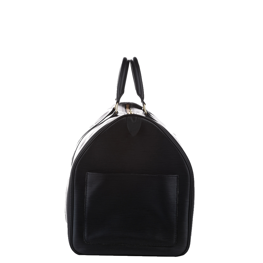 

Louis Vuitton Black Epi Leather Keepall 55 Bag