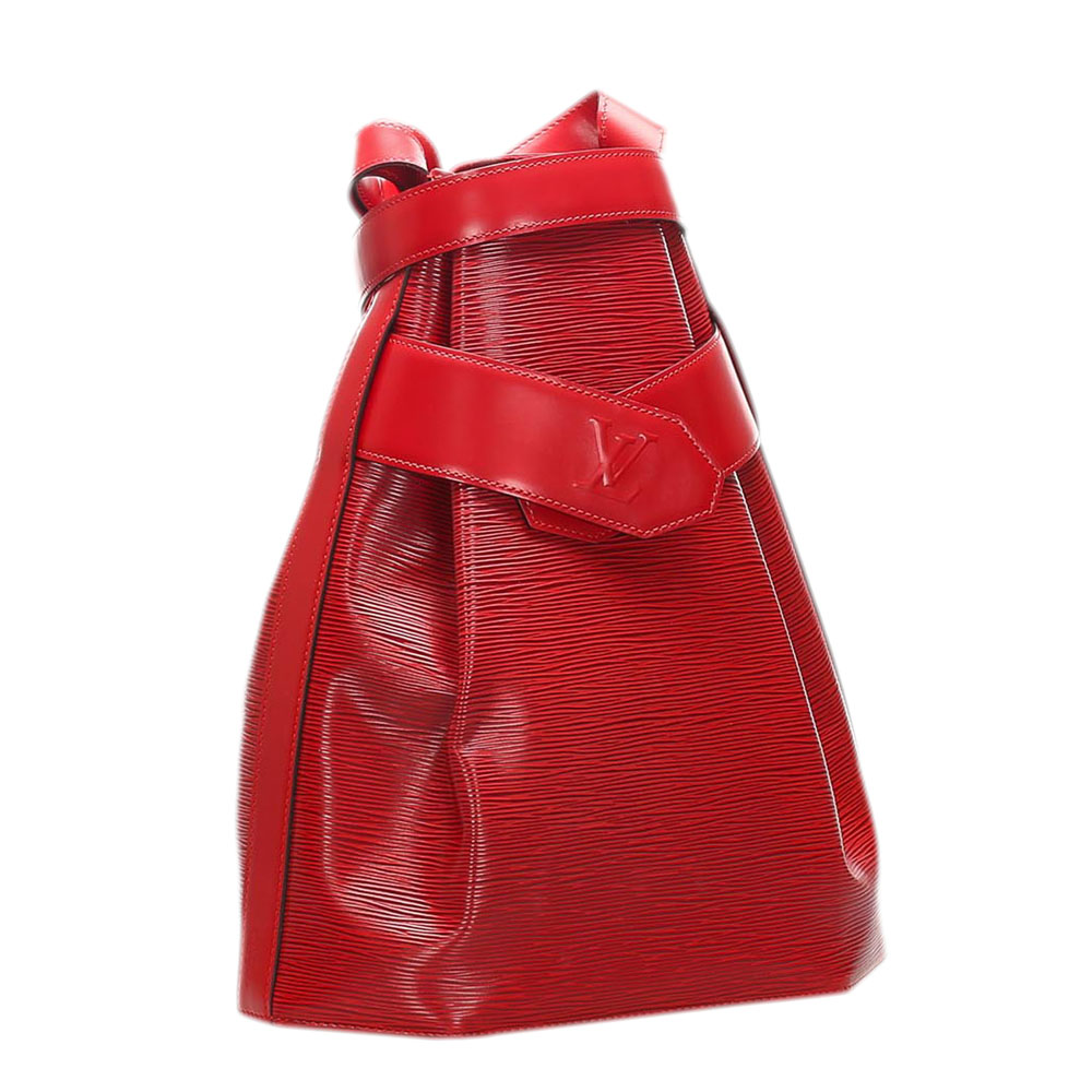 

Louis Vuitton Red Epi Leather Sac D'Epaule Bag