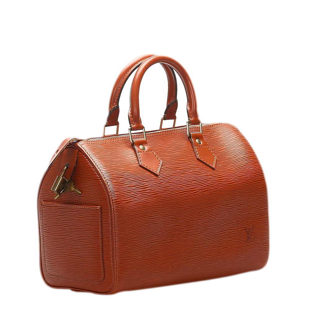 

Louis Vuitton Brown Epi Leather Speedy 25 Bag