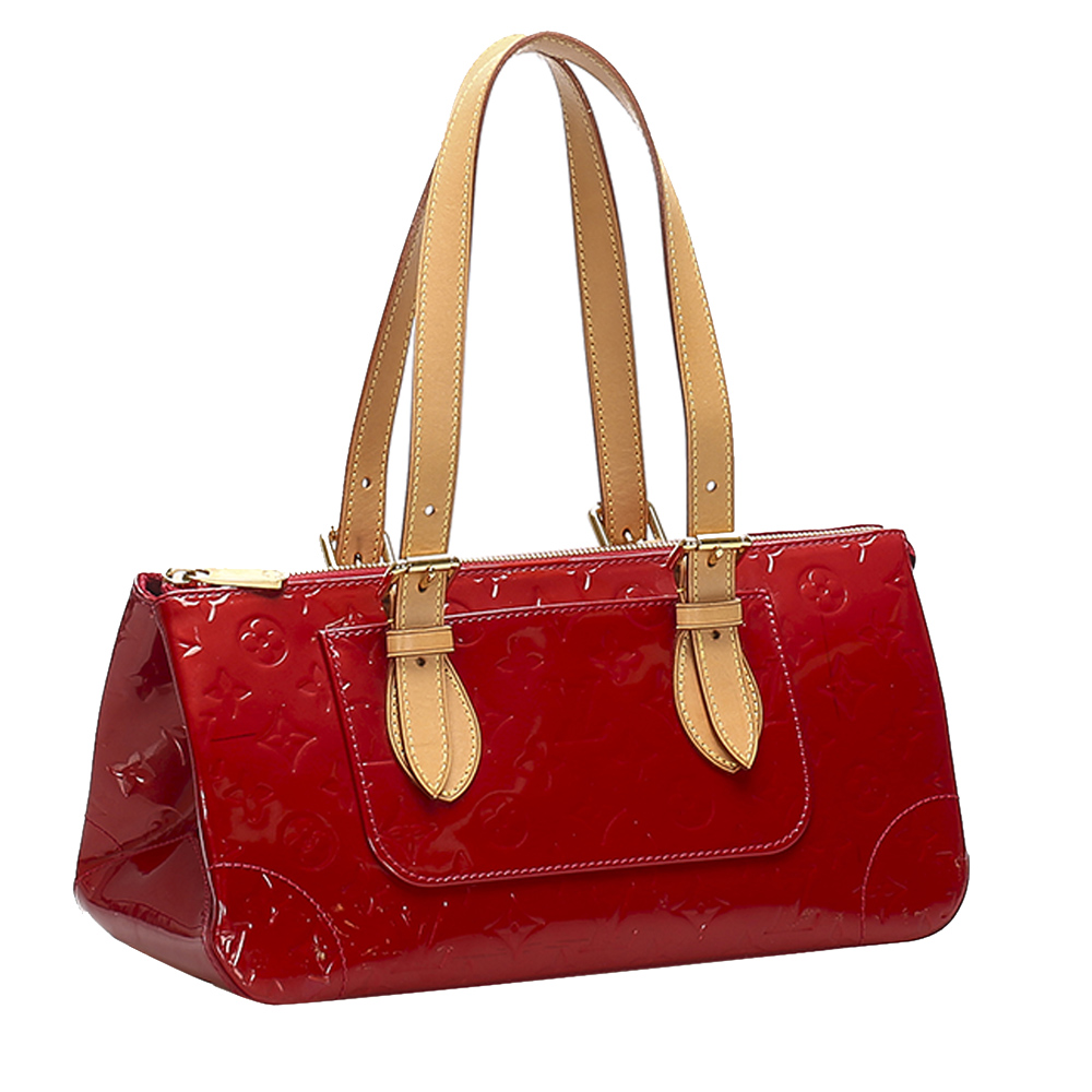 

Louis Vuitton Red Monogram Vernis Rosewood Ave Bag