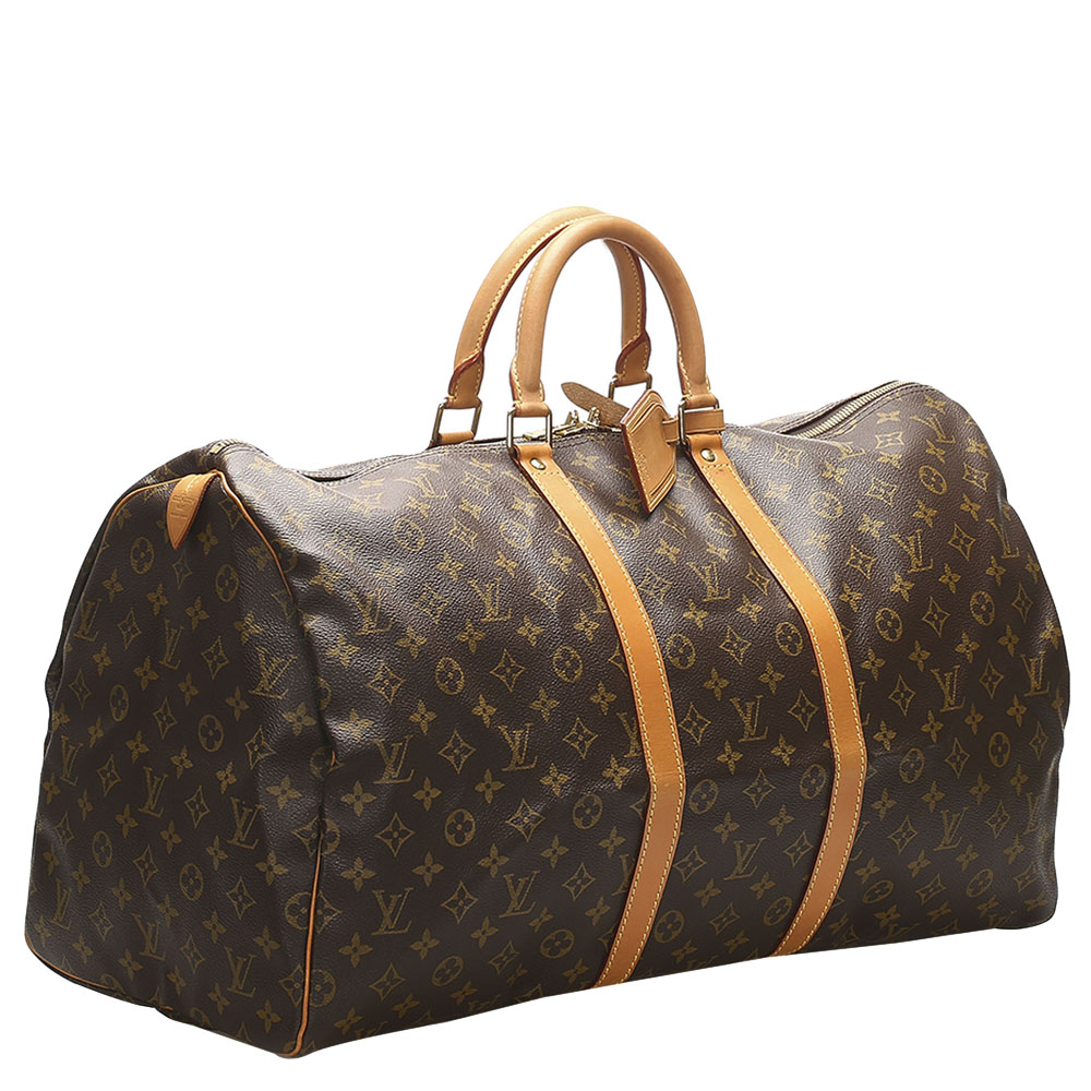 

Louis Vuitton Brown Monogram Canvas Keepall 55 Bag