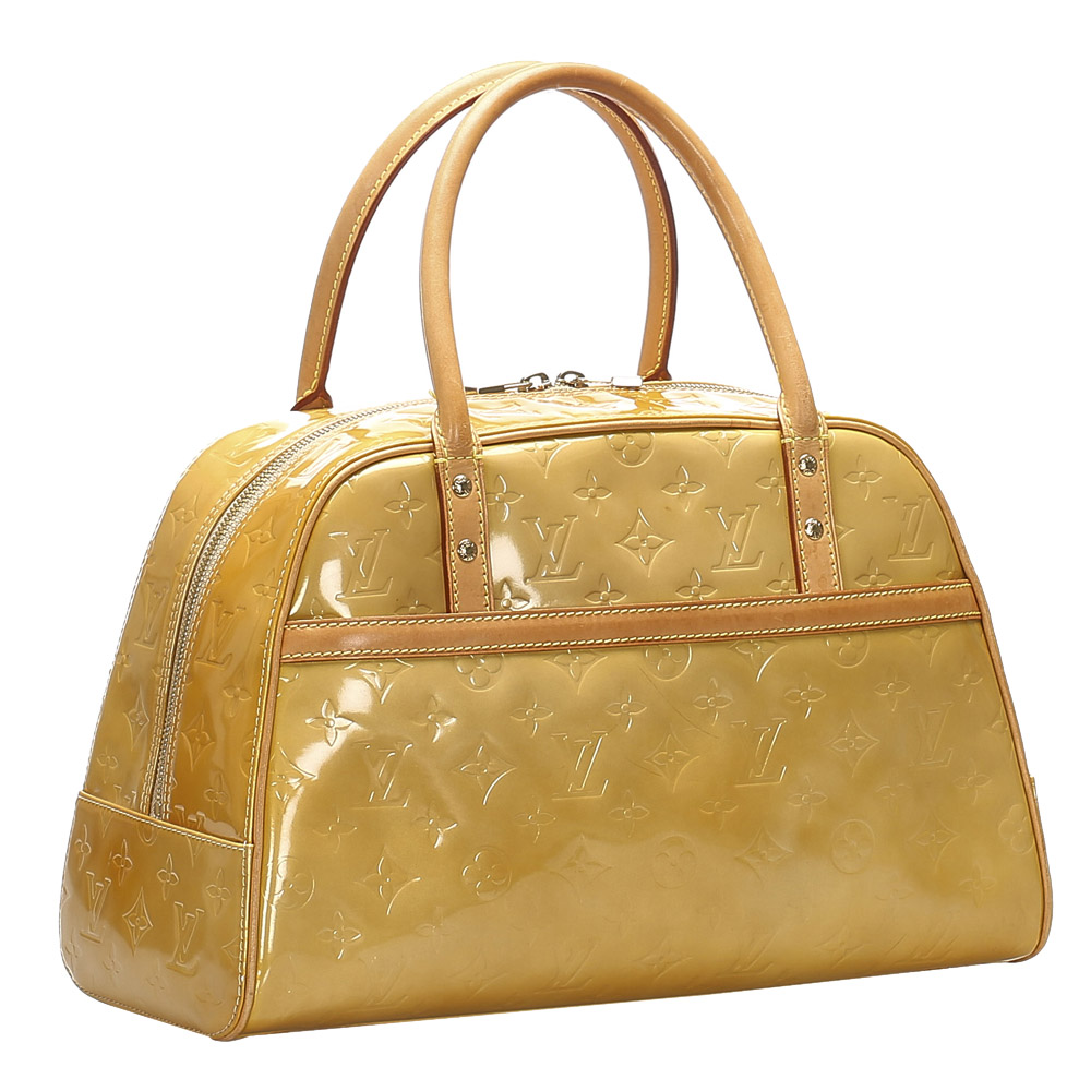 

Louis Vuitton Brown Monogram Vernis Tompkins Square Bag, Beige