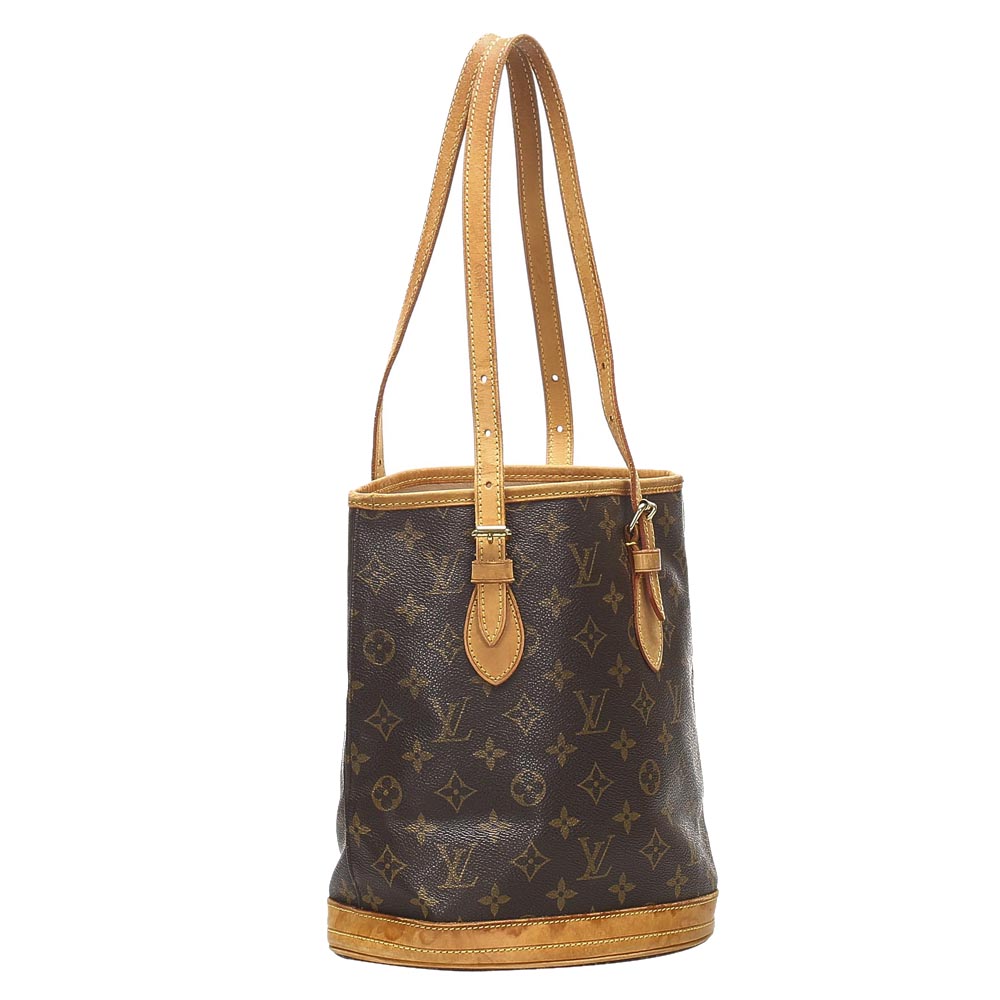 

Louis Vuitton Brown Monogram Canvas Petit Bucket Bag