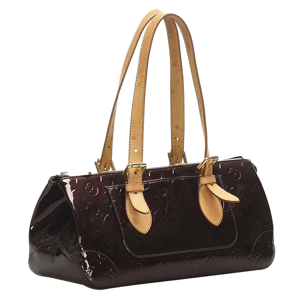 

Louis Vuitton Brown Monogram Vernis Rosewood Avenue Bag