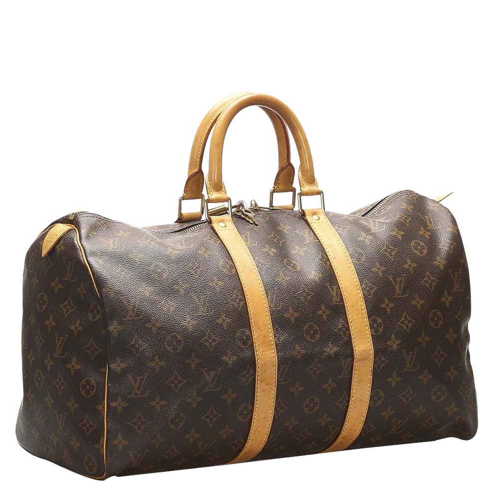 

Louis Vuitton Brown Monogram Canvas Keepall 45 Bag