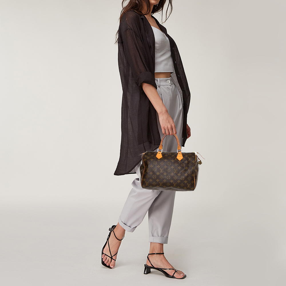 

Louis Vuitton Monogram Canvas Speedy 30 Bag, Brown