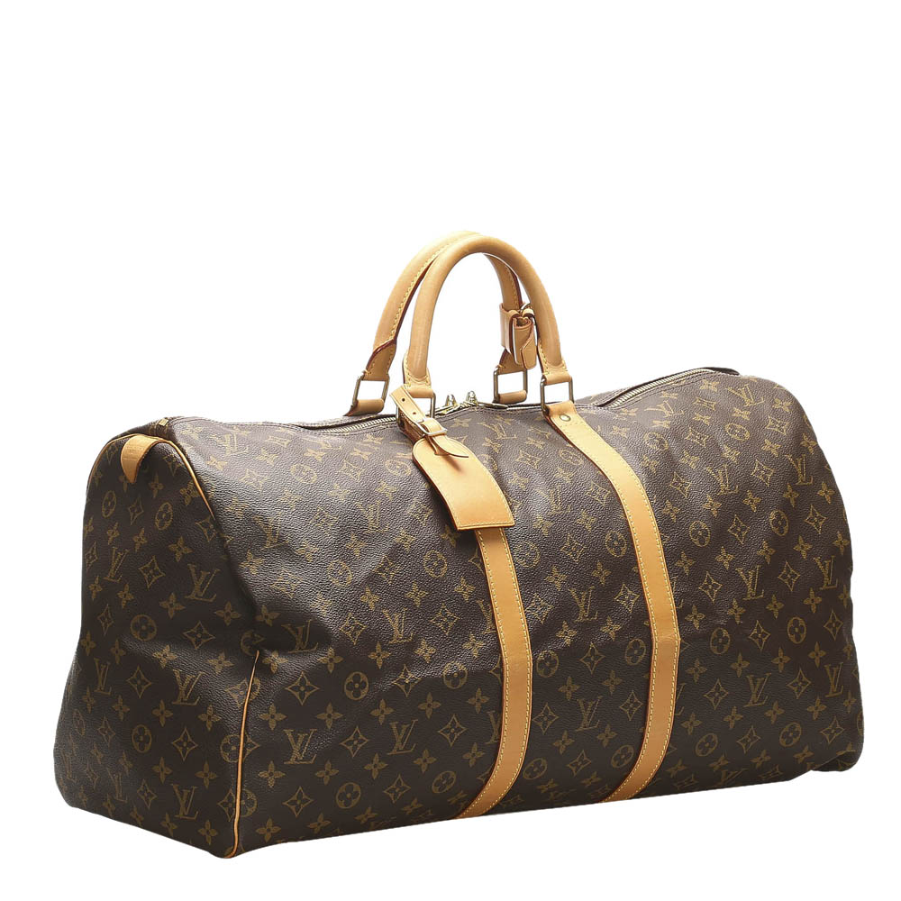 

Louis Vuitton Brown Monogram Canvas Keepall 55 Bag